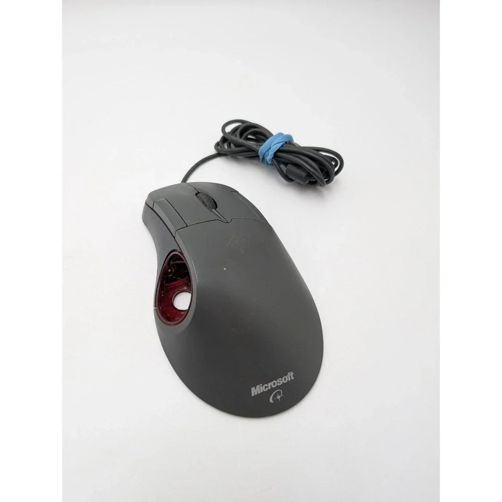 Microsoft Trackball Optical 1.0 Mouse Wired USB - No Ball - Tested‎